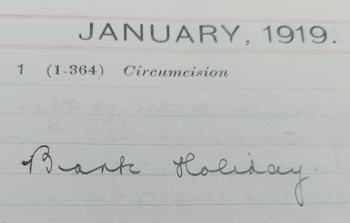 1919 Bank Holiday